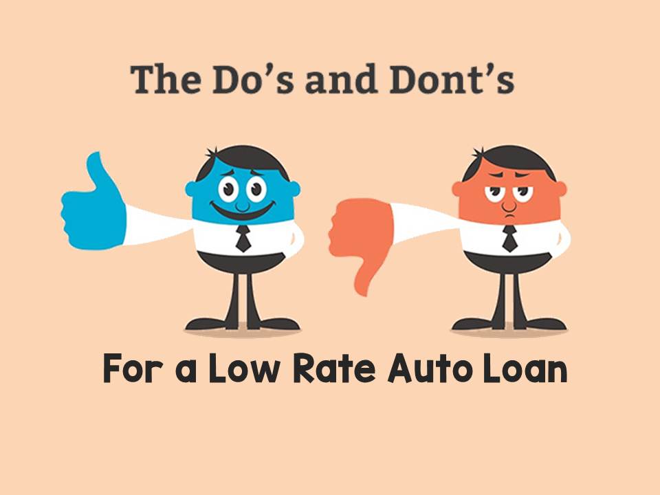 Tips for Getting a Low Rate Auto Loan